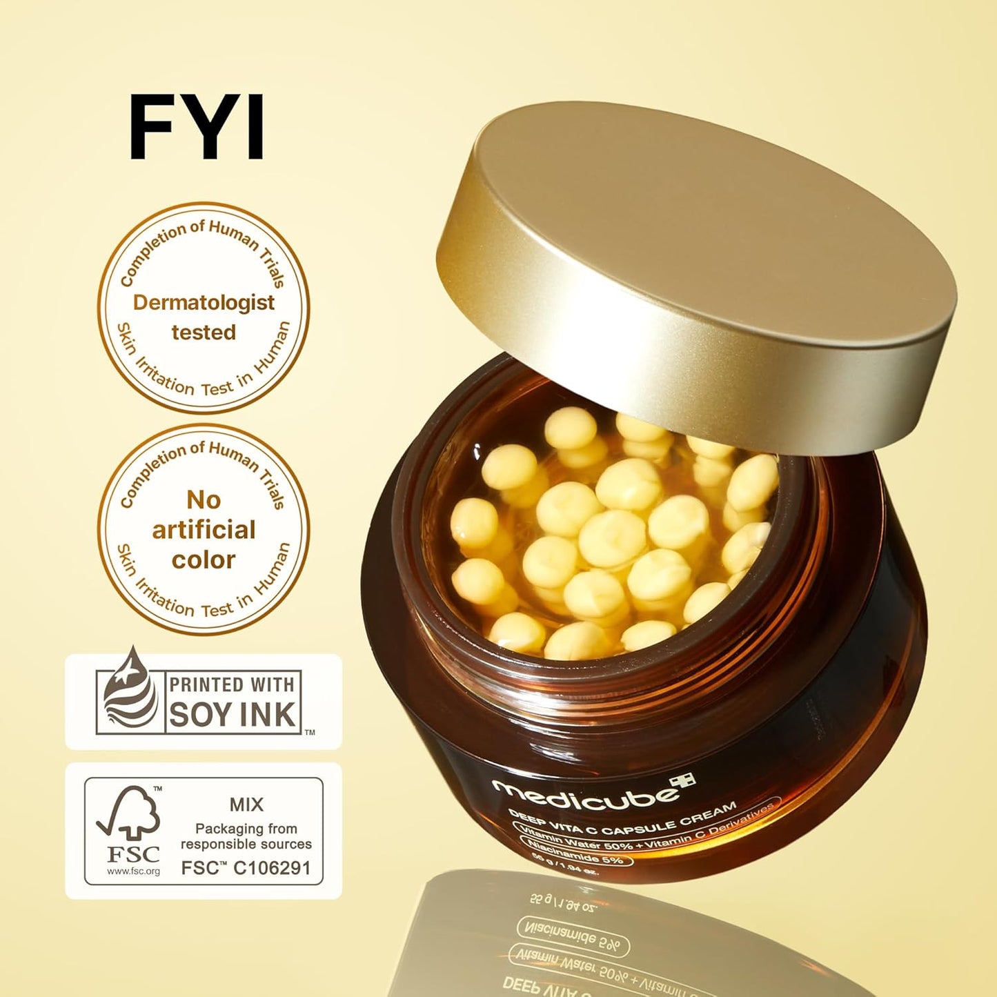Medicube Deep Vitamin C Golden Capsule Cream