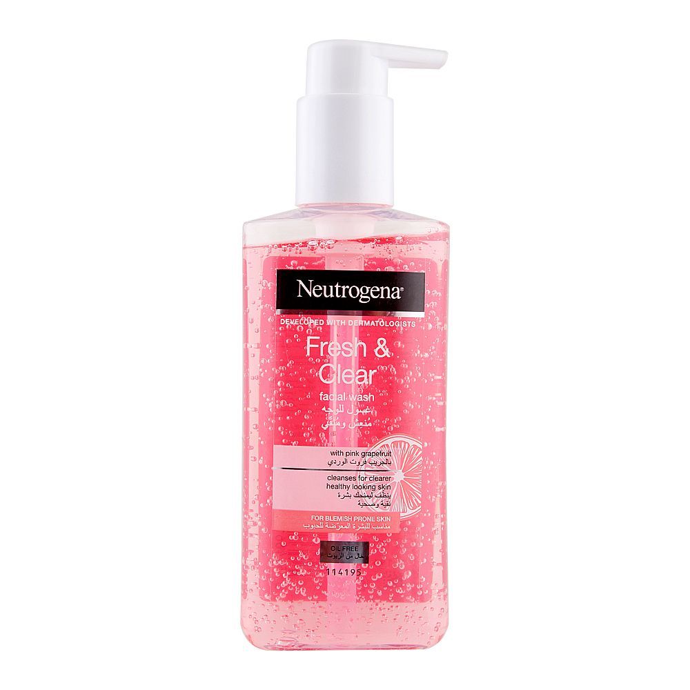 Neutrogena Fresh & Clear Facial Wash With Pink Grapefruit 200Ml