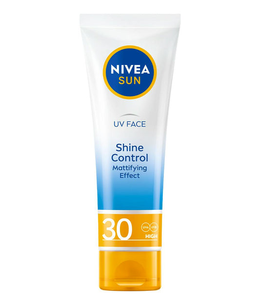 NIVEA Sun UV Face Shine Control SPF 50 Cream (50ml), Sun Cream