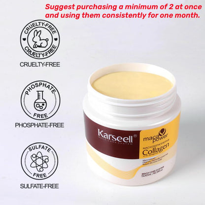 Karseell Collagen Hair Treatment Deep Repair Conditioning Argan Oil Collagen Hair Mask 500ml