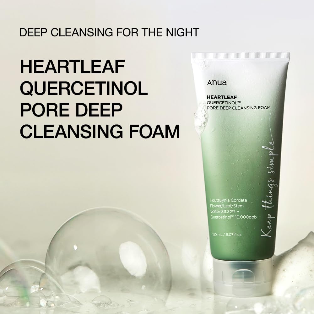 ANUA Heartleaf Quercetinol Pore Deep Cleansing Foam