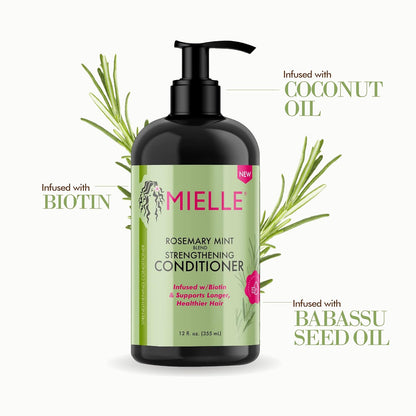 Mielle, Strengthening Conditioner, Rosemary Mint Blend 12 fl oz