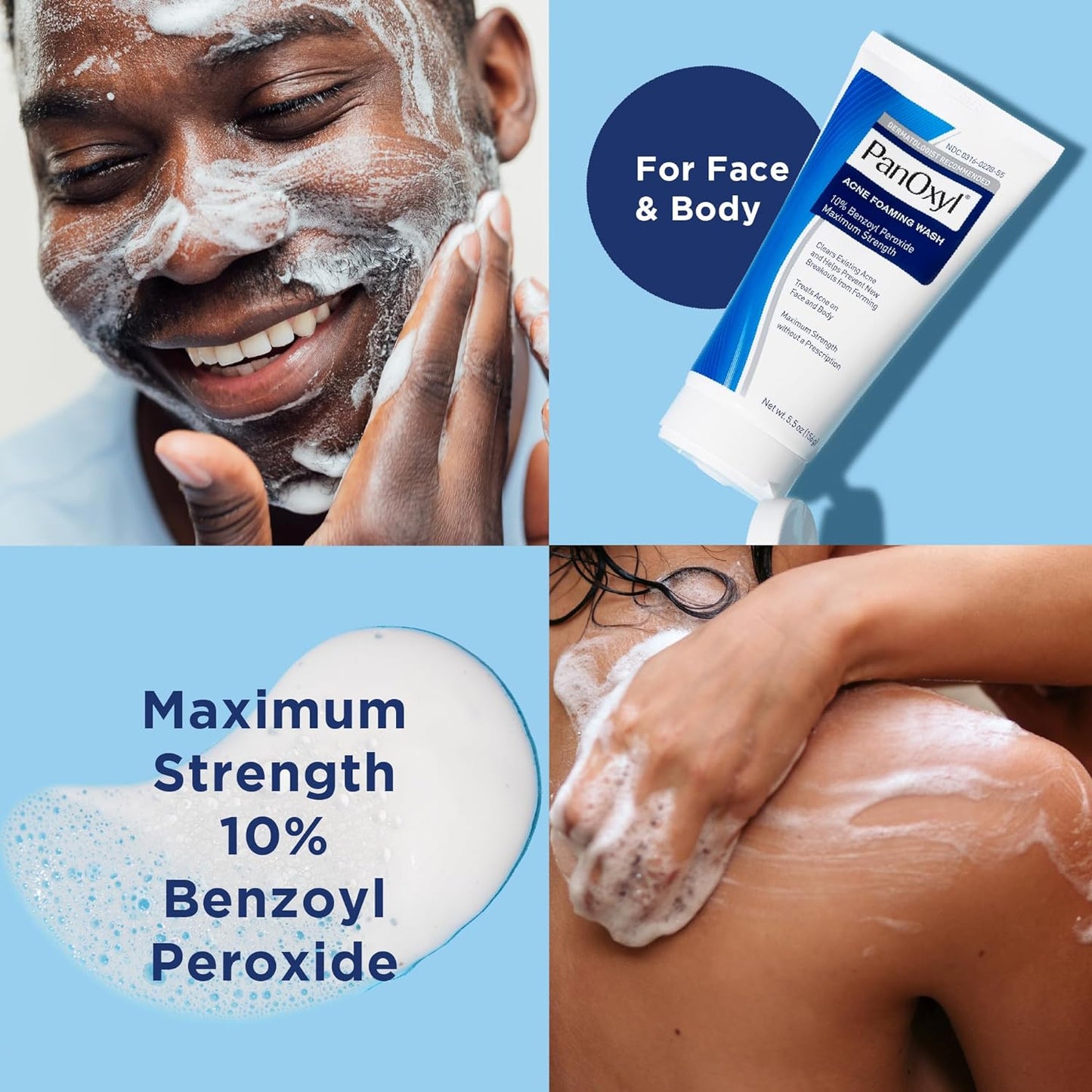 PanOxyl Acne Foaming Wash Benzoyl Peroxide 10%