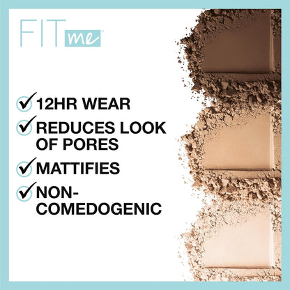 Maybelline New York Fit Me Mat & Poreless Powder, 105 natural