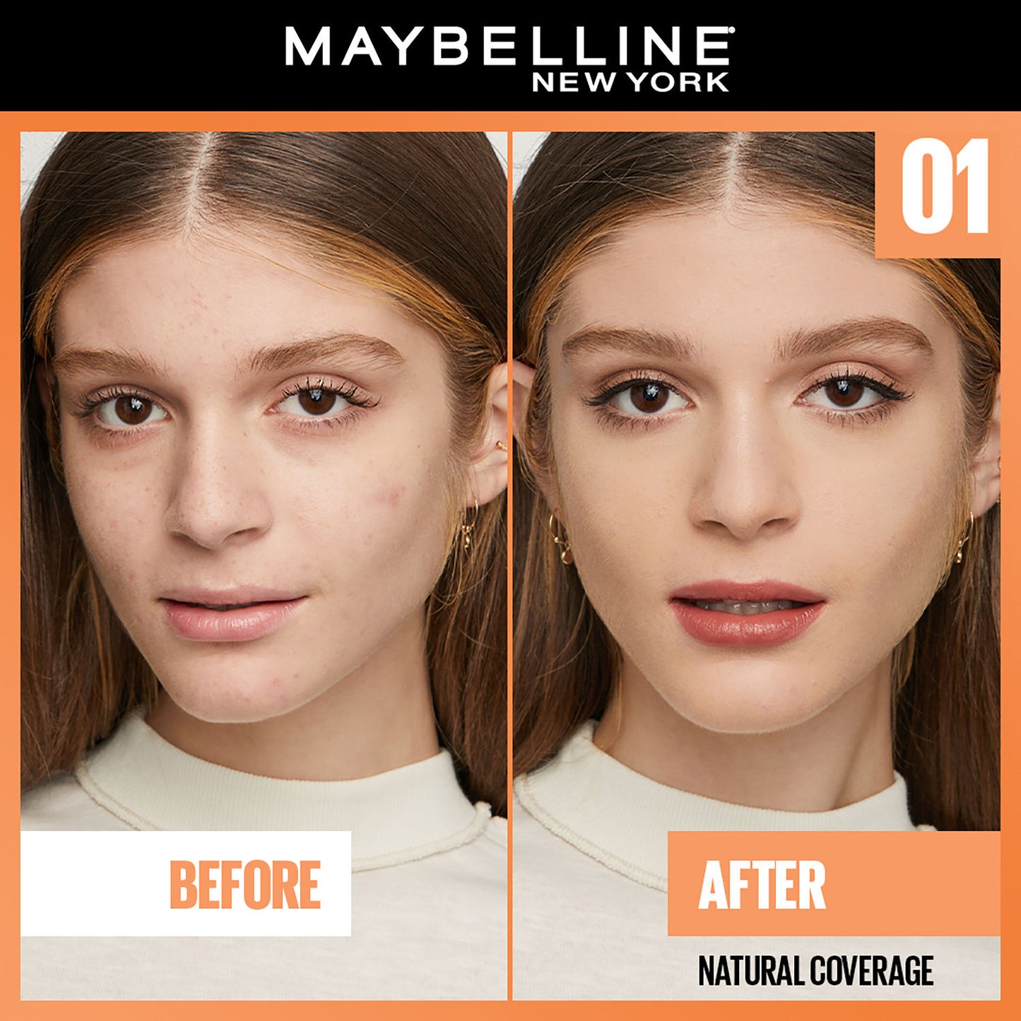 Maybelline New York Fit Me Fresh Tint With SPF 50 & Vitamin C, Natural Coverage Foundation