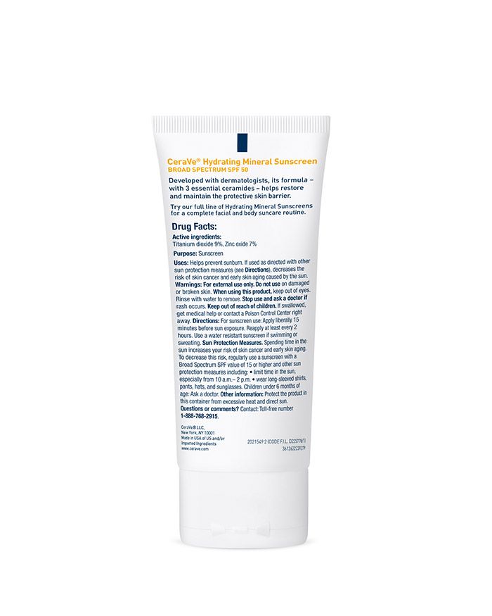 CeraVe Hydrating Mineral Sunscreen